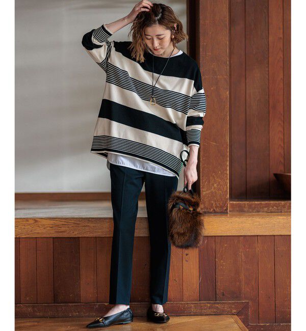 23区「【Oggi2月号掲載/新色追加】TRストレッチギャバ テーパードパンツ」|その他|