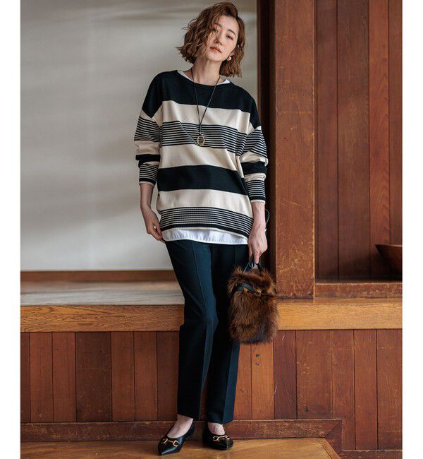 23区「【Oggi2月号掲載/新色追加】TRストレッチギャバ テーパードパンツ」|その他|