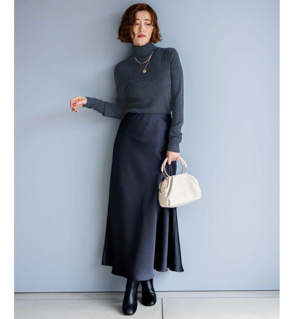 23区「【洗える】ウーステッドウール タートルネック ニット」|ニット・セーター|