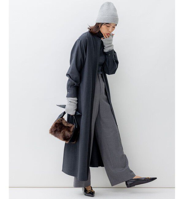 23区「【洗える】ウーステッドウール タートルネック ニット」|ニット・セーター|