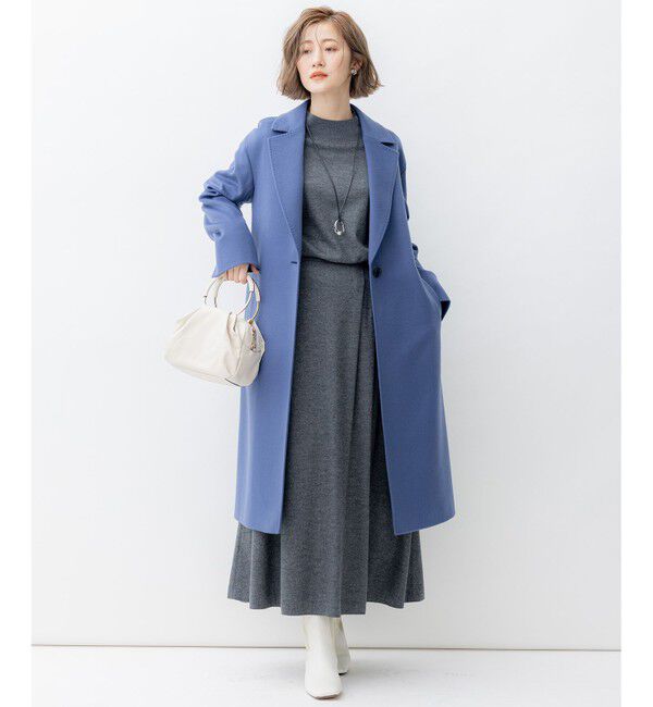 23区「【洗える】ウールミルドジャージー ボトルネック プルオーバー」|Tシャツ・カットソー|