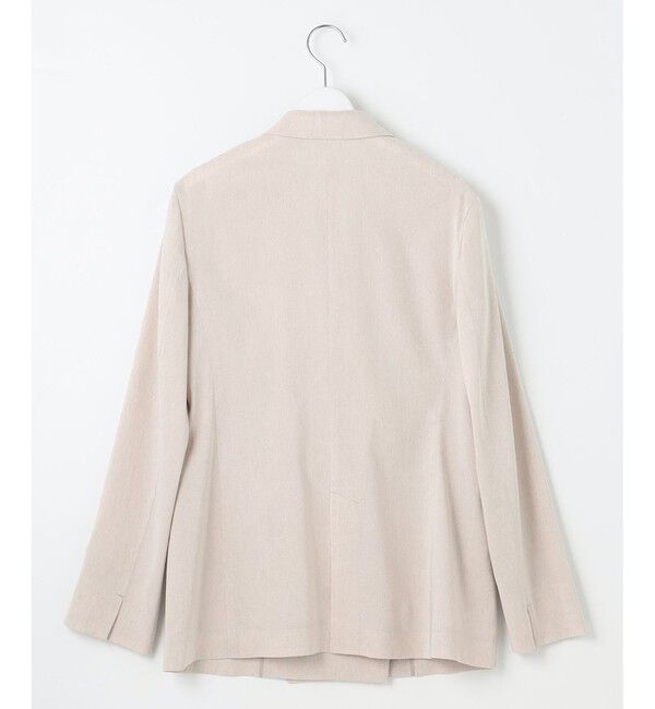 23区「【セットアップ対応/洗える】リネンレーヨンストレッチ ダブル ジャケット」|テーラードジャケット|