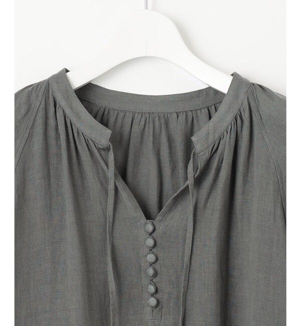 23区「【洗える】LIBECO カフタン ワンピース」|ワンピース|