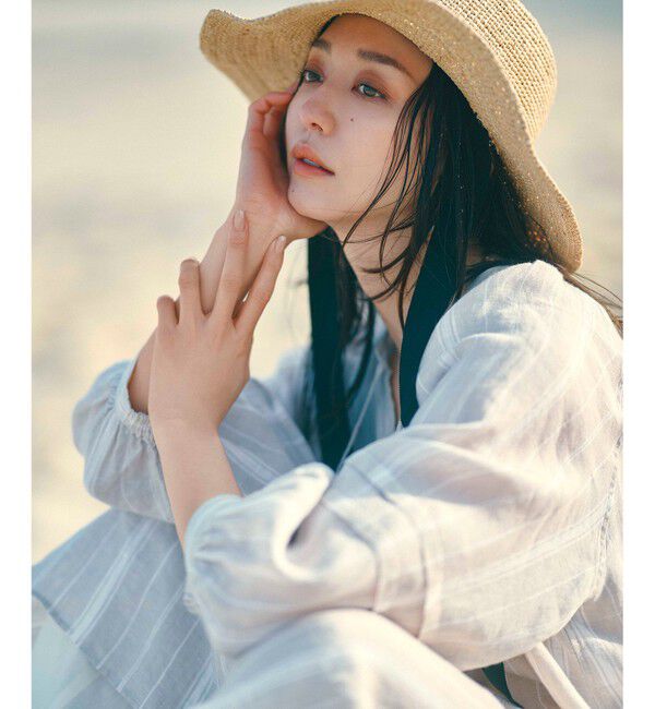 23区「【洗える】LIBECO カフタン ワンピース」|ワンピース|