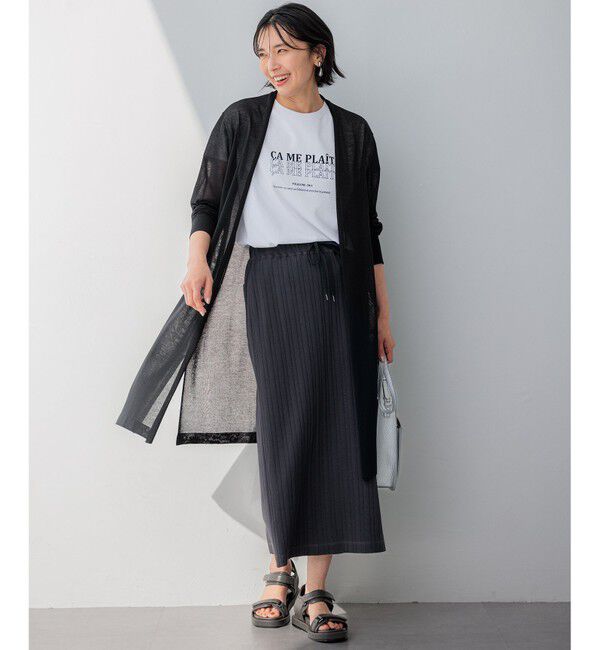 23区「【SLOW/一部店舗限定】ランダムリブフライス スカート」|スカート|