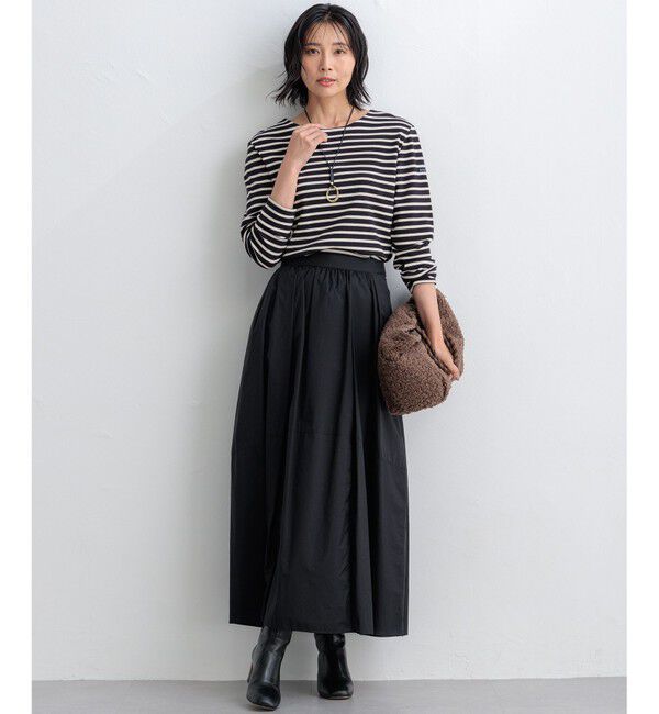 23区「【洗える】ナイロンコットンポプリン スカート」|スカート|