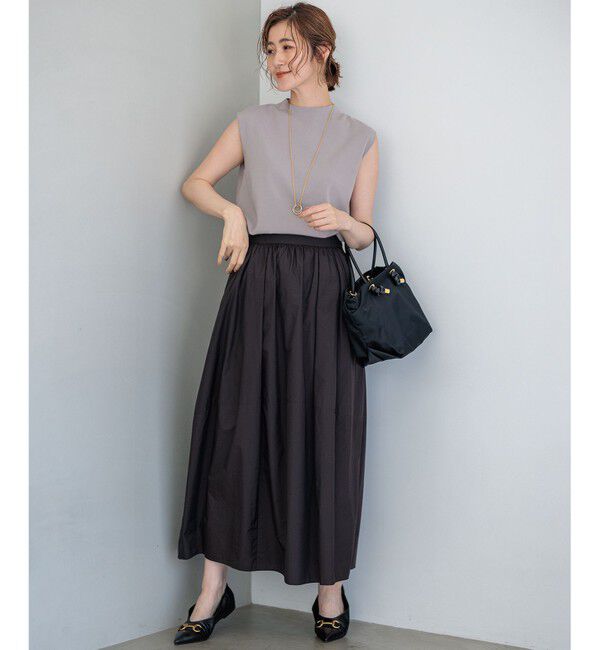 23区「【洗える】ナイロンコットンポプリン スカート」|スカート|
