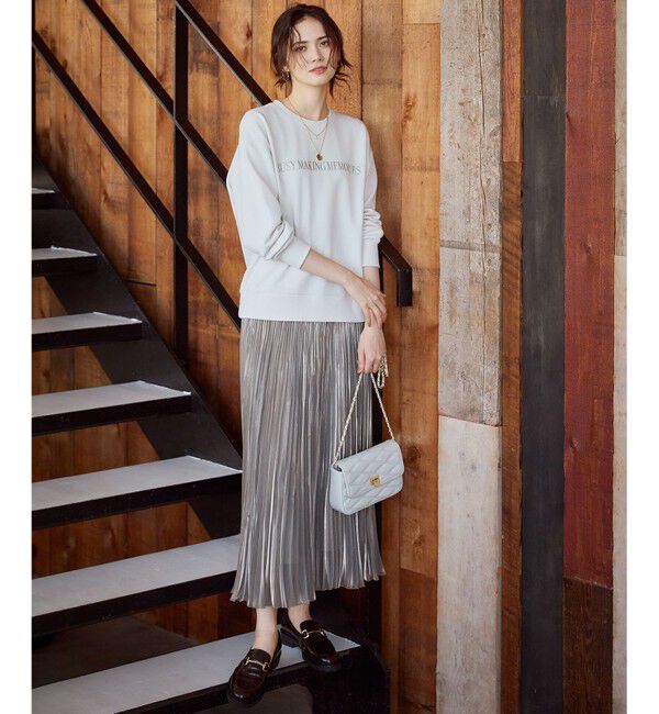 23区「シャイニー プリーツスカート」|スカート|