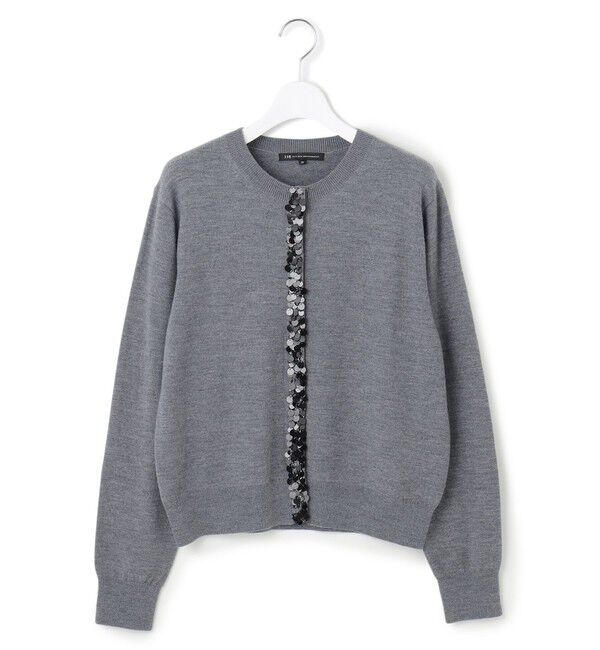 23区「スパンコールニット カーディガン」|カーディガン|