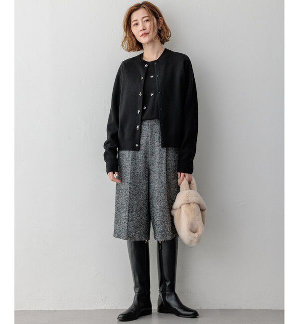 23区「ビジューニット カーディガン」|カーディガン|