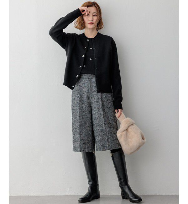 23区「ビジューニット カーディガン」|カーディガン|