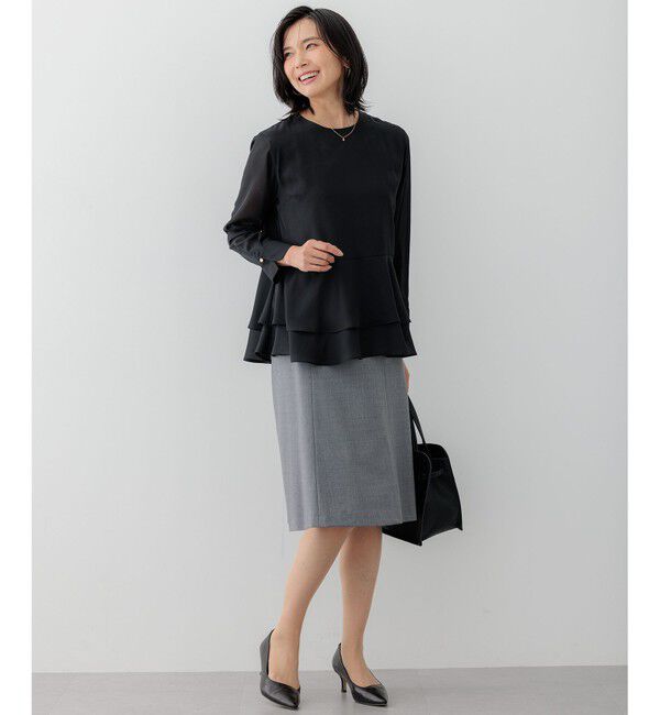 23区「【セットアップ対応】ラフィーネウール フレア スカート」|スカート|