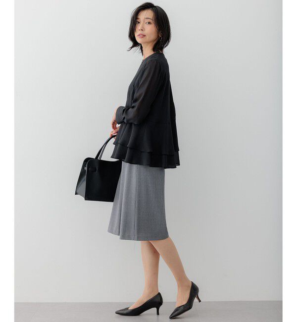 23区「【セットアップ対応】ラフィーネウール フレア スカート」|スカート|