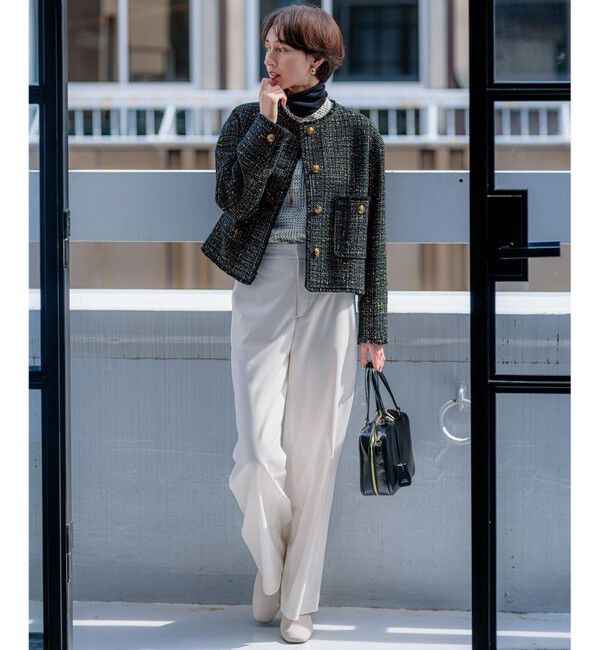 23区「【VERY3月号掲載/洗える】TRコンフォートストレッチ ワイドパンツ」|その他|