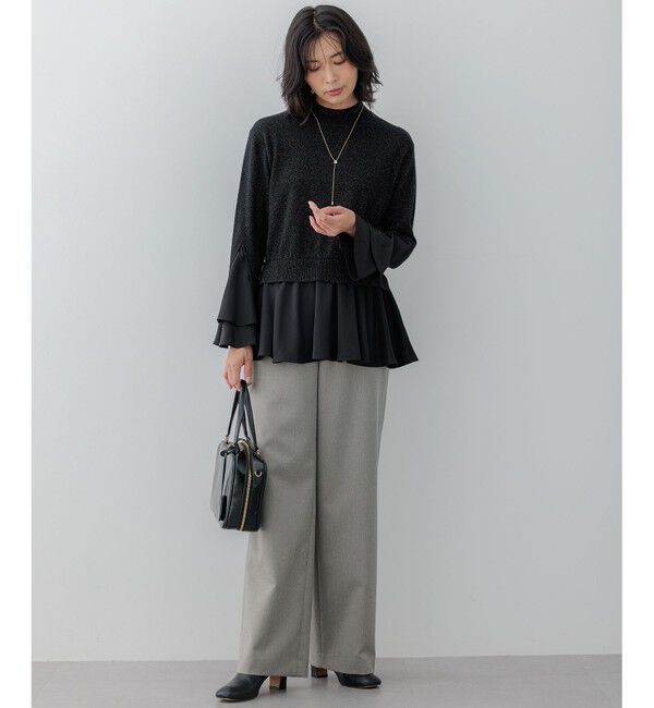 23区「【VERY3月号掲載/洗える】TRコンフォートストレッチ ワイドパンツ」|その他|