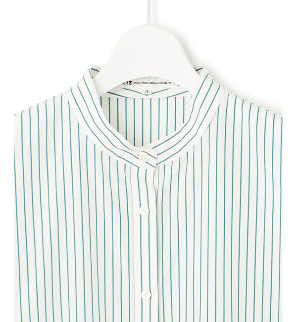 23区「【洗える】CANCLINI ギャザー フレア ブラウス」|シャツ・ブラウス|