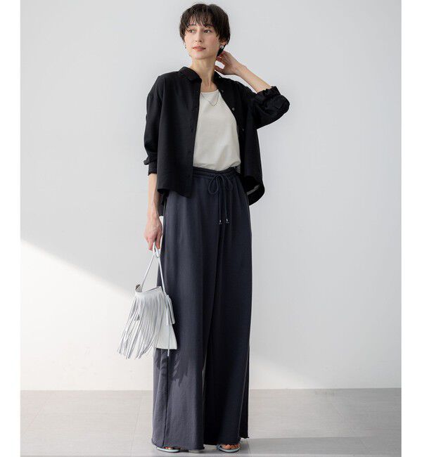 23区「【洗える】シャイニーリブ タンクトップ」|タンクトップ|