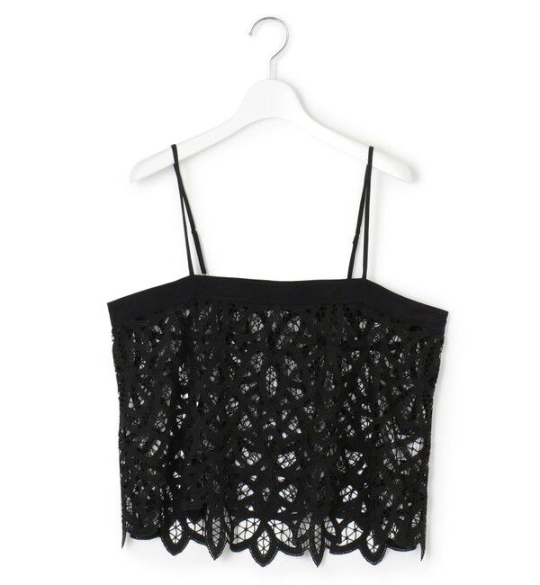 23区「【好評につき新色追加/汗じみ防止】エンブロイダリージャージー レースキャミソール付き カットソー」|Tシャツ・カットソー|