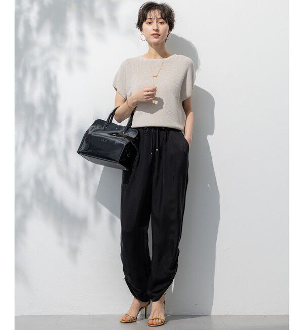 23区「【接触冷感/洗える】フィブリルツイル シャーリング パンツ」|その他|