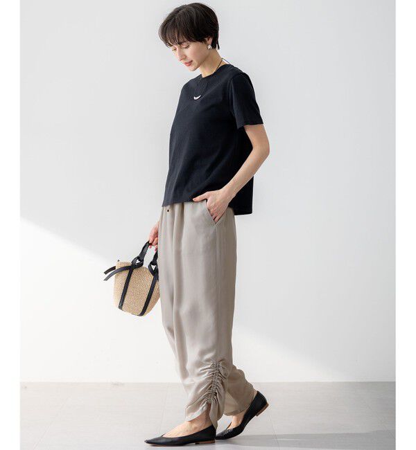 23区「【接触冷感/洗える】フィブリルツイル シャーリング パンツ」|その他|