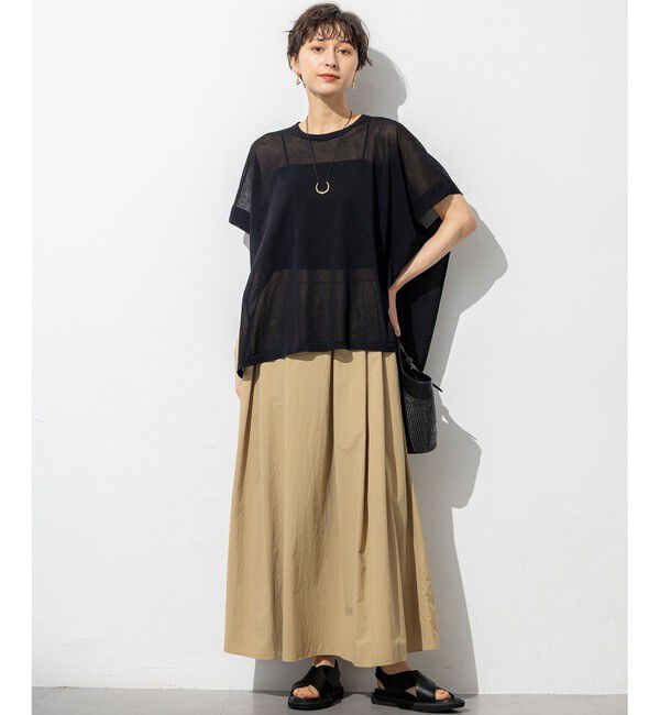 23区「【SLOW/一部店舗限定】UVカット/撥水/接触冷感 ナイロンタスランタフタ スカート」|スカート|