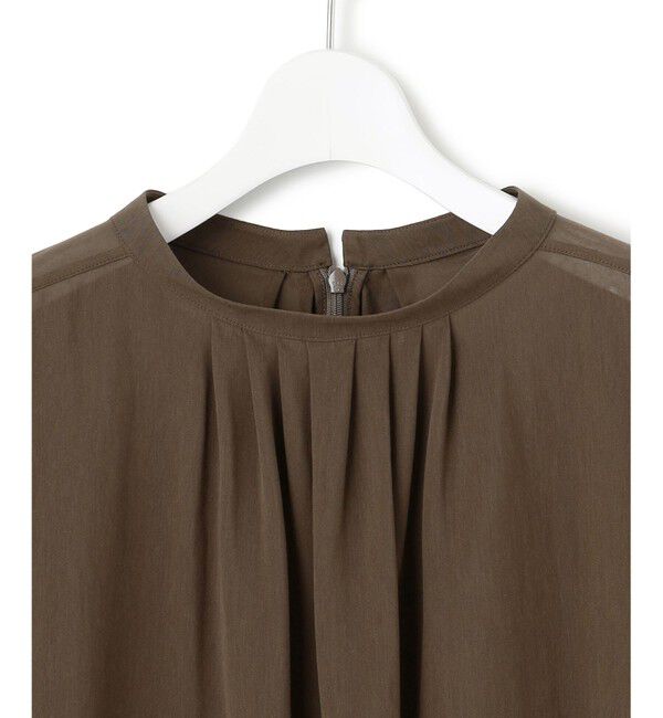 23区「【洗える】クリアトリコットジャージー ギャザーフォルム カットソー」|Tシャツ・カットソー|