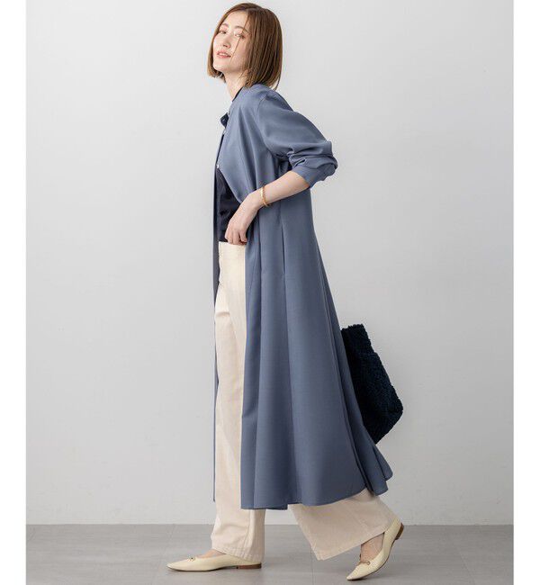 23区「【洗える】TWビエラ シャツワンピース」|ワンピース|