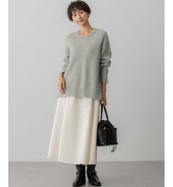 23区「【洗える】フルーフィーツイル フレア スカート」|スカート|