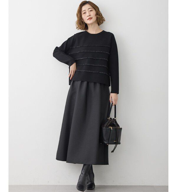 23区「【洗える】フルーフィーツイル フレア スカート」|スカート|