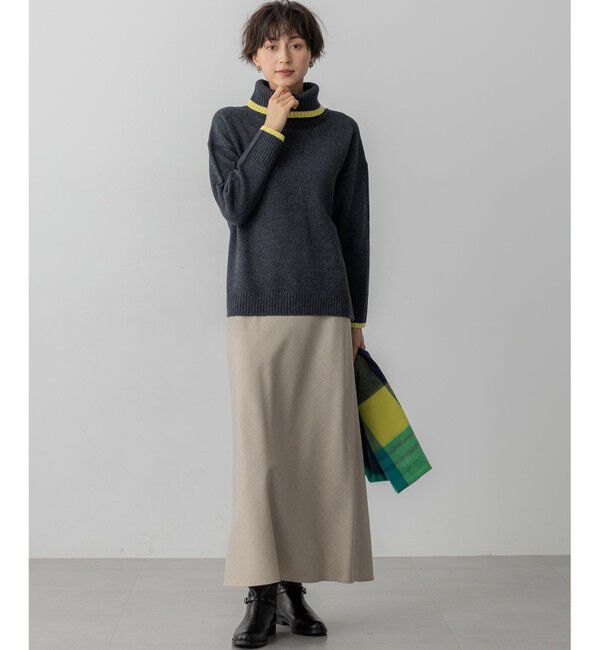 23区「【洗える】ハイカウントフラノ フレア スカート」|スカート|