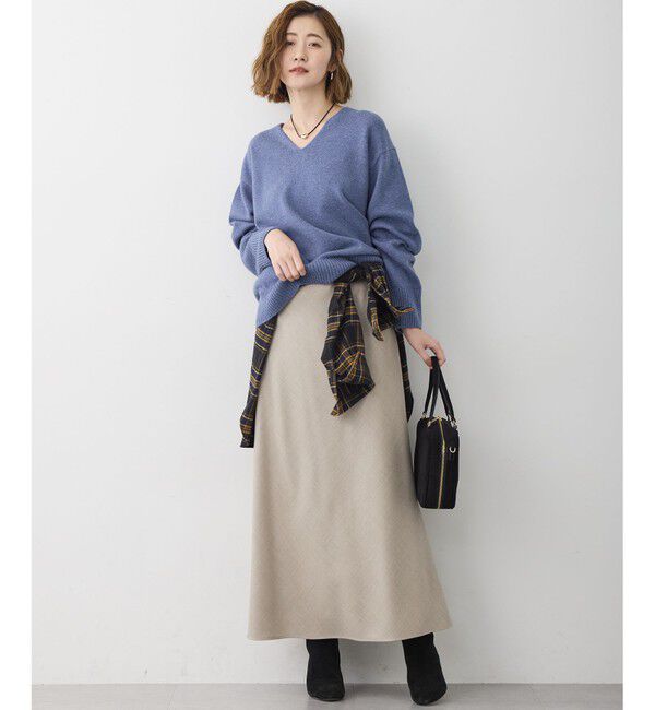 23区「【洗える】ハイカウントフラノ フレア スカート」|スカート|