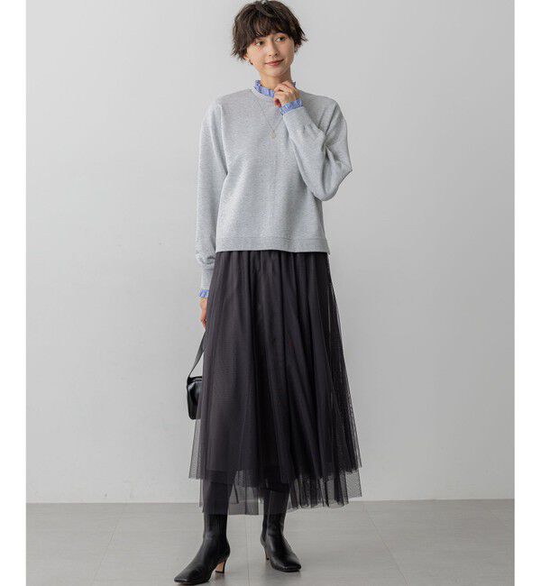 23区「【洗える】レイヤード チュール スカート」|スカート|