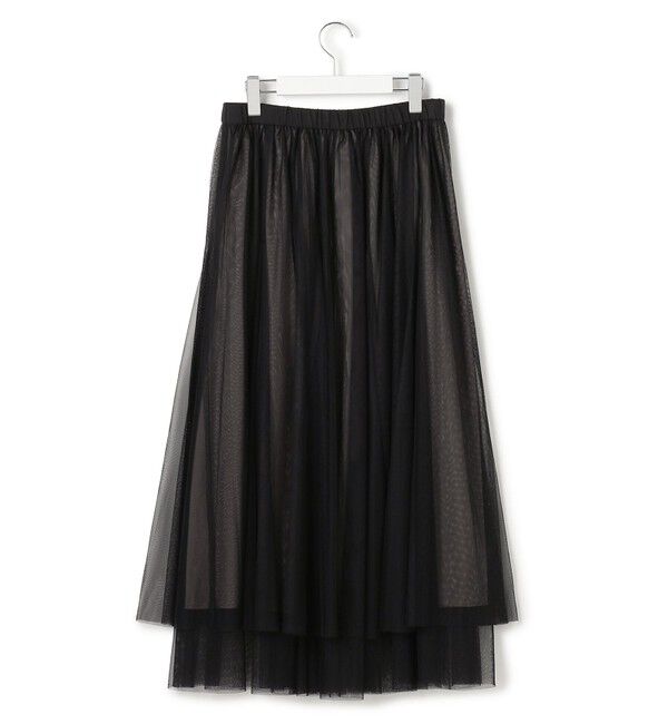 23区「【洗える】レイヤード チュール スカート」|スカート|