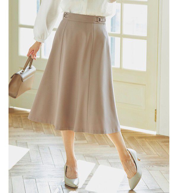 ANY SIS「【セットアップ対応】褒めらレディフレア スカート」|スカート|ベージュ