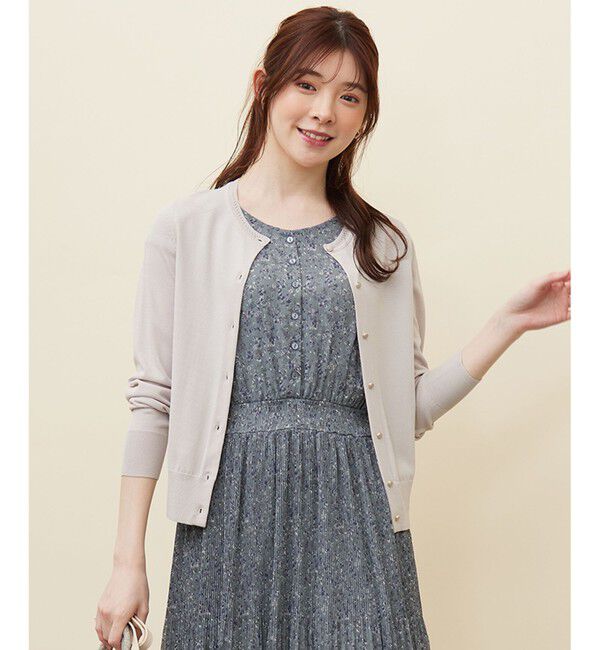 any SiS「【接触冷感 / UVケア】ベーシッククールタッチ カーディガン」|カーディガン|ライトグレー