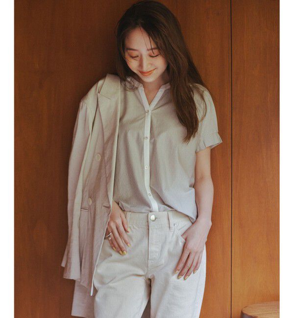 ANY SIS「【洗える】シルケットストライプスキッパー カットソー」|Tシャツ・カットソー|ﾐﾝﾄｽﾄﾗ