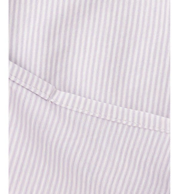 ANY SIS「【洗える】シルケットストライプスキッパー カットソー」|Tシャツ・カットソー|