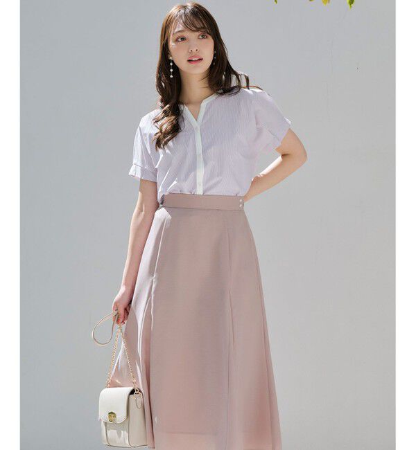 ANY SIS「【洗える】シルケットストライプスキッパー カットソー」|Tシャツ・カットソー|