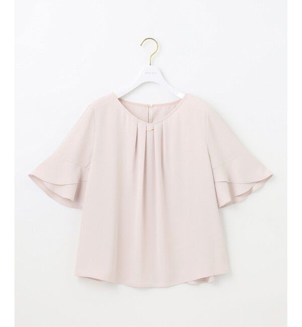 ANY SIS「【洗える】ラッフルフレアビジュー ブラウス」|シャツ・ブラウス|