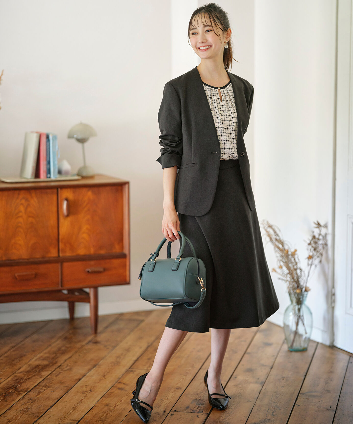 any SiS「【セットアップ対応】ビューティーツイルストレッチ フレアスカート」|スカート|