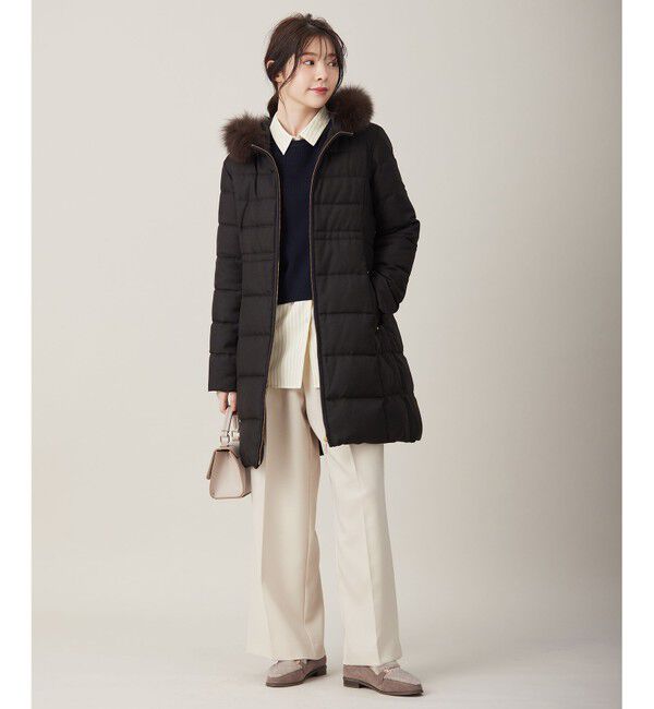 ANY SIS「【BAILA12月号掲載・貴島明日香さんコラボ】ニットレイヤード シャツ ツインセット」|ニット・セーター|