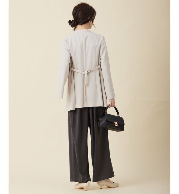 any SiS「【洗える】セレモニースリットスリーブ ジャケット」|ノーカラージャケット|