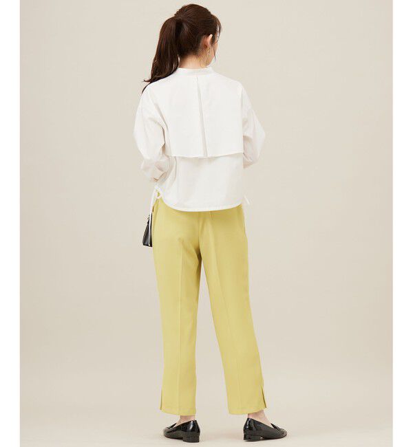 ANY SIS「【UVカット・接触冷感・速乾】クロップトヨークハオリ シャツ」|シャツ・ブラウス|