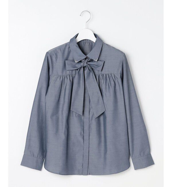 ANY SIS「ボウタイ付きビジュー シャツ」|シャツ・ブラウス|