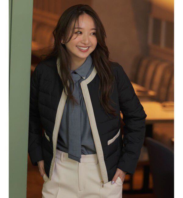 ANY SIS「ボウタイ付きビジュー シャツ」|シャツ・ブラウス|