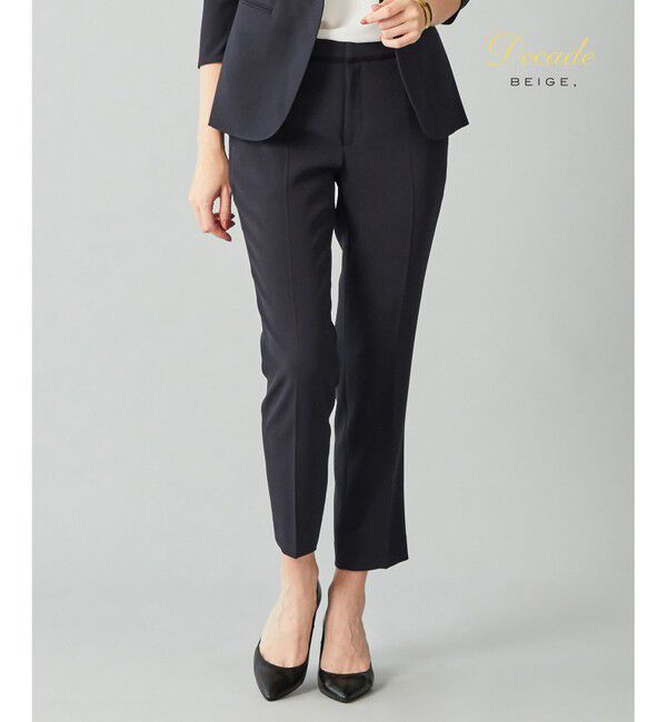 BEIGE,「【L-size】CINDY/クロップドパンツ」|その他|Navy&times;Black