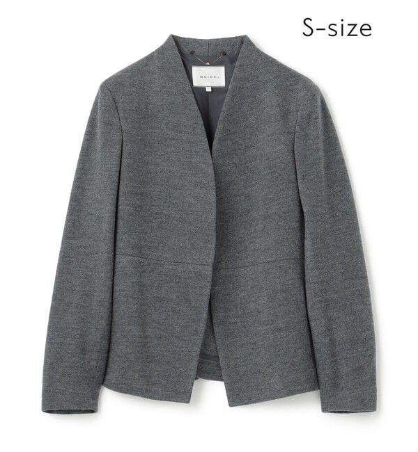 BEIGE,「【S-size】MAZARINE / ノーカラージャケット」|ノーカラージャケット|C.Gray