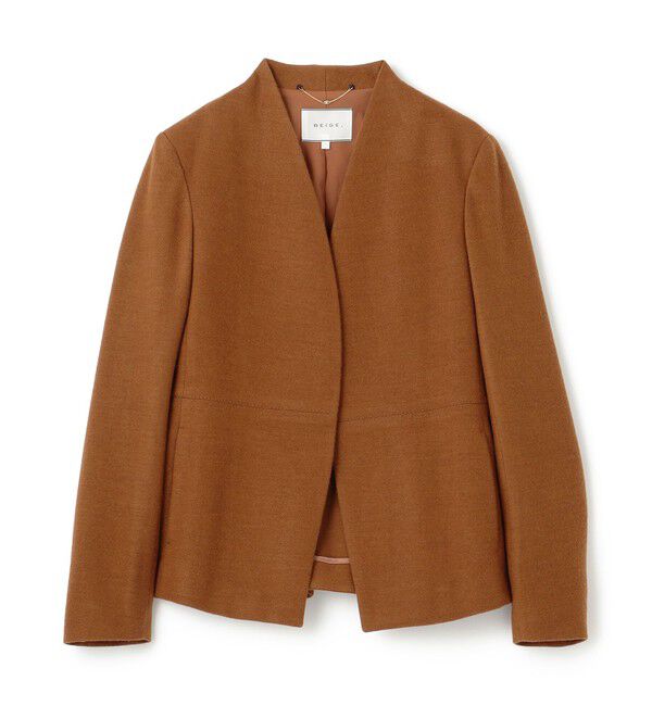 BEIGE,「【S-size】MAZARINE / ノーカラージャケット」|ノーカラージャケット|