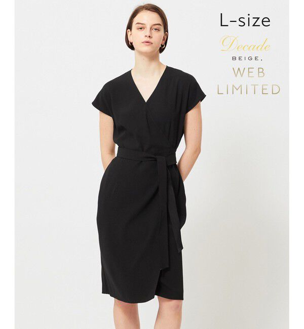 BEIGE,「【WEB＆一部店舗限定・L-size】CINDY / ラップドレス」|ワンピース|Black &times; Black