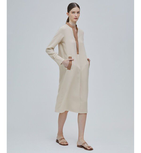 BEIGE,「REINE / スキッパードレス」|ワンピース|